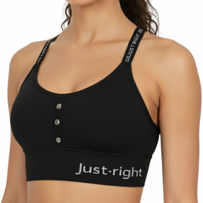 Vellveta XR802 Women Sports Lightly Padded Bra(Black)