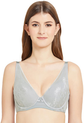 Wacoal Feliz Women Plunge Lightly Padded Bra(Grey)