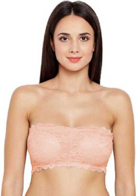 ATIMUNA Women Bandeau/Tube Lightly Padded Bra(Beige)