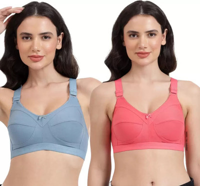 YISJUDAN Women Full Coverage Non Padded Bra(Multicolor)
