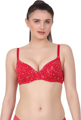 AMOUR SECRET Women Everyday Lightly Padded Bra(Red)