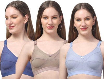 ESOROUCHA BRA Women Full Coverage Non Padded Bra(Multicolor)