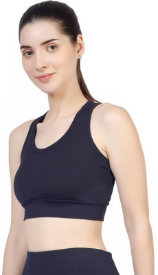 BlueFicus Women Sports Non Padded Bra(Blue)
