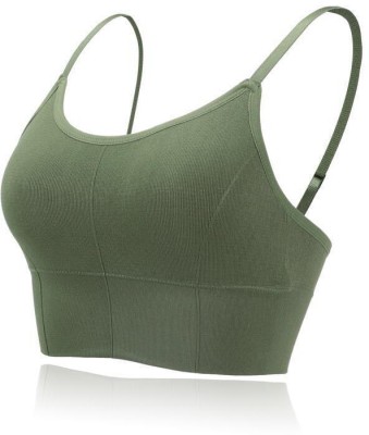 DARKVELLY JTJYOTI018 Women Everyday Lightly Padded Bra(Green)