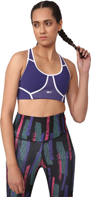 REEBOK Women Sports Bra(Blue)