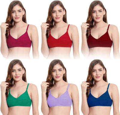 JOYA SPEED Women T-Shirt Non Padded Bra(Multicolor)