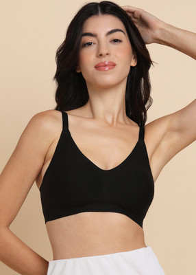 Dressberry Women T-Shirt Lightly Padded Bra Women Everyday Lightly Padded Bra(Black)
