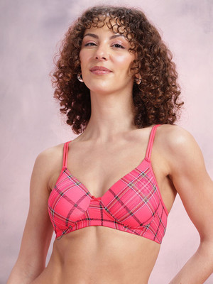 Dressberry Women T-Shirt Lightly Padded Bra(Pink)