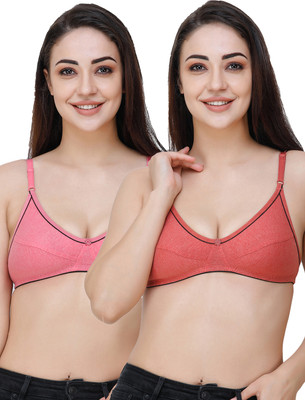 Docare FosterMino Women Everyday Non Padded Bra(Red, Pink)