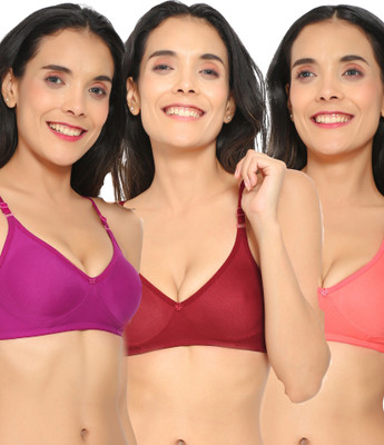 Aimly Women Everyday Non Padded Bra(Multicolor)