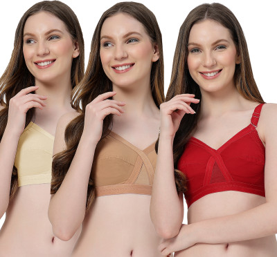 LILY C8811 Women Minimizer Non Padded Bra(Beige, Brown, Maroon)