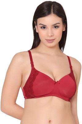 Groversons Paris Beauty Women Everyday Lightly Padded Bra(Maroon)