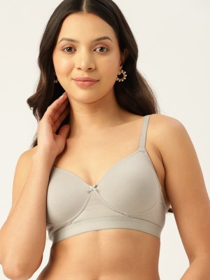 Dressberry Women T-Shirt Lightly Padded Bra(Grey)