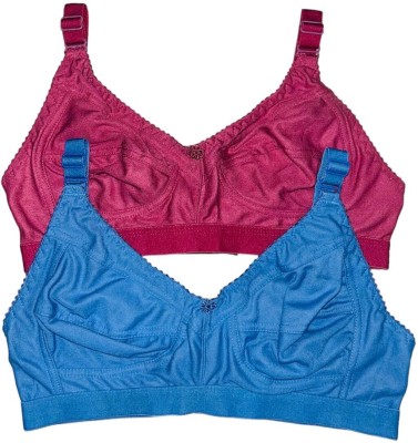 IMSA MODA Women T-Shirt Non Padded Bra(Blue, Red)