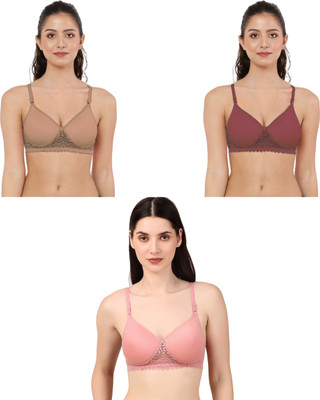 Havenhues Women Full Coverage Lightly Padded Bra(Multicolor)