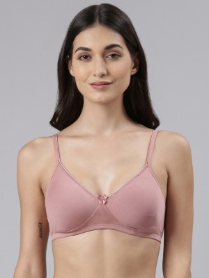 Dollar Missy Wire-Free Basic Support T-Shirt Women Everyday Non Padded Bra(Pink)