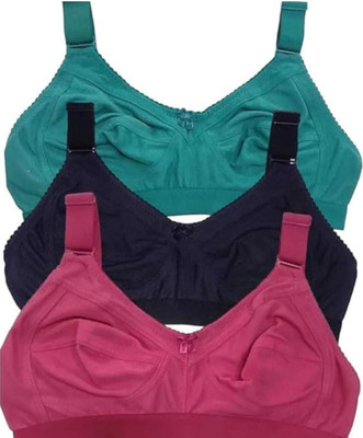 MAYA BEAUTY BLPS-C-CUP-BRA-3PCS Women Full Coverage Non Padded Bra(Multicolor)