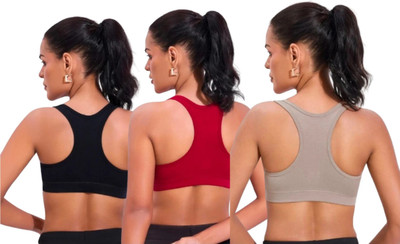 FAZTER SPBRA-107 Women Sports Non Padded Bra(Multicolor)