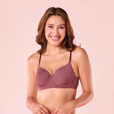 Enamor Women T-Shirt Lightly Padded Bra(Pink)