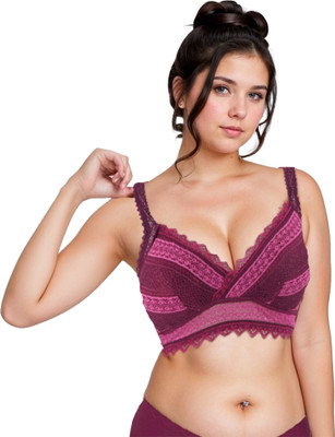 Sheluxe SHBD86 Women Bralette Lightly Padded Bra(Purple)
