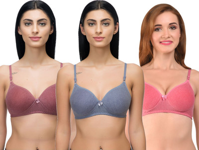 Arise Beauty Women T-Shirt Lightly Padded Bra(Multicolor)