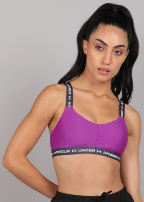 UNDER ARMOUR Women Sports Lightly Padded Bra(Purple)