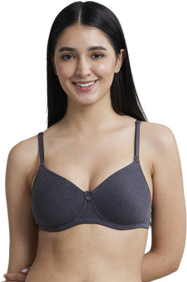 SALIENT Women Everyday Lightly Padded Bra(Black)