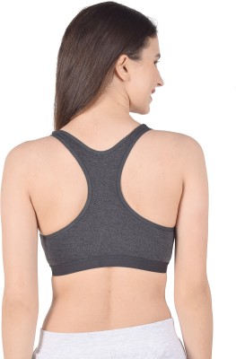 Draxstar Prime Women Sports Non Padded Bra(Grey)