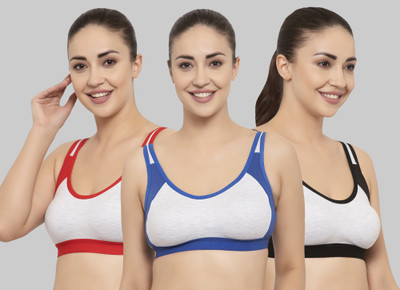 Zivosis Women Sports Non Padded Bra(Multicolor)