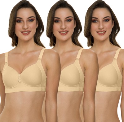 Tweens Lite Wite Tweens Lite Wite - Minimiser Medium Padded Cotton Lycra Bra Plus Size Bra Women Minimizer Lightly Padded Bra(Beige)