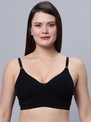 IN CARE LINGIRIE Women T-Shirt Lightly Padded Bra(Black)