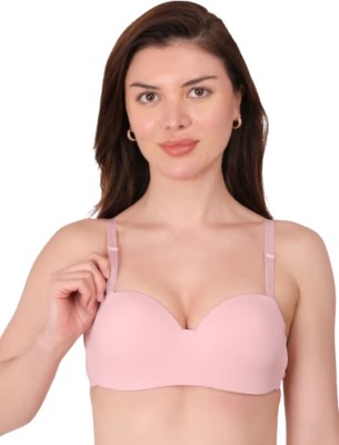 ATTIRE OUTFIT Women Push-up Heavily Padded Bra(Pink)