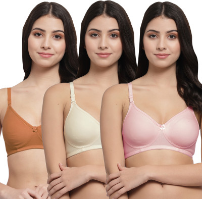 Docare Women T-Shirt Lightly Padded Bra(Pink, Beige, Brown)