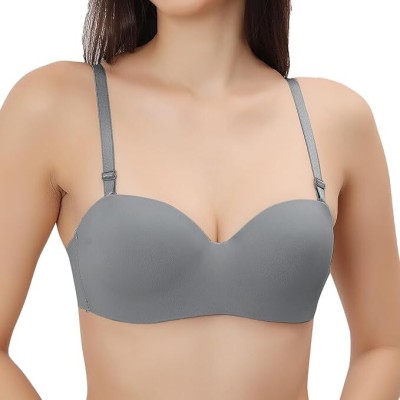 ATTIRE OUTFIT Women Push-up Heavily Padded Bra(Grey)