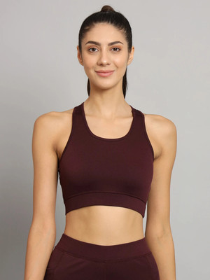 BEING RUNNER Women Sports Non Padded Bra(Maroon)