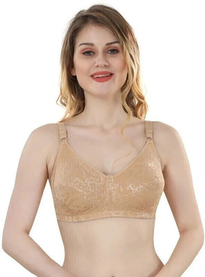 CLOUD SOFT CS03 Full Coverage Full Support Women Regular Non Padded Non Wired Bra Women Full Coverage Non Padded Bra(Beige)