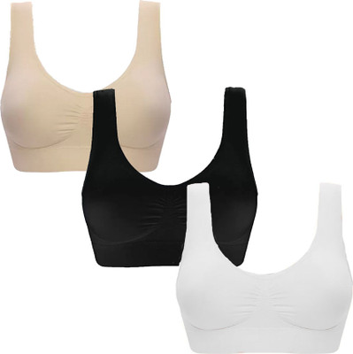 MOSSMOOR Women Sports Non Padded Bra(Multicolor)