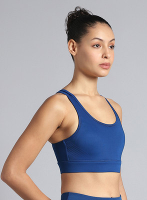 Cult Women Sports Lightly Padded Bra(Blue)