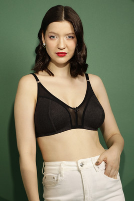 Clovia Women Full Coverage Non Padded Bra(Black)