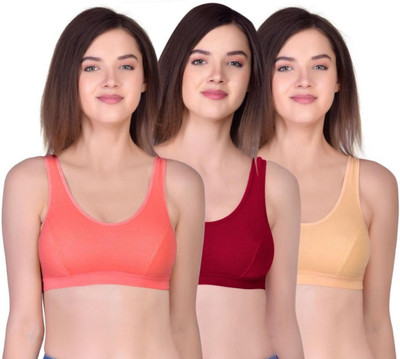 Restore Fashion Women's High-Impact Sports Bra Breathable,Padded Adjustable Fit for Gym & Yoga Women Sports Non Padded Bra(Multicolor)