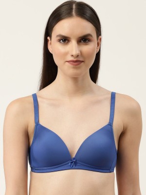 Dressberry Women T-Shirt Lightly Padded Bra(Blue)