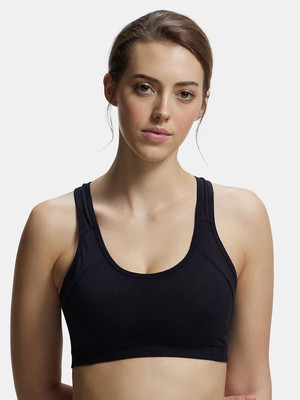 JOCKEY 1380 Women Sports Heavily Padded Bra(Black)