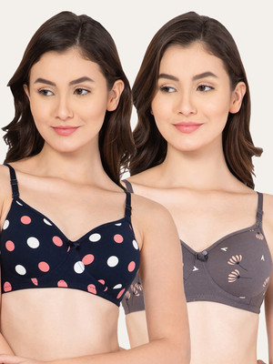 Lady Lyka Women T-Shirt Lightly Padded Bra(Blue)