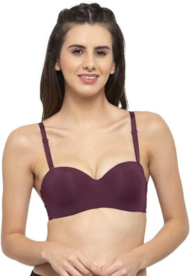 Pink PixiesCreation Women Balconette Lightly Padded Bra(Purple)