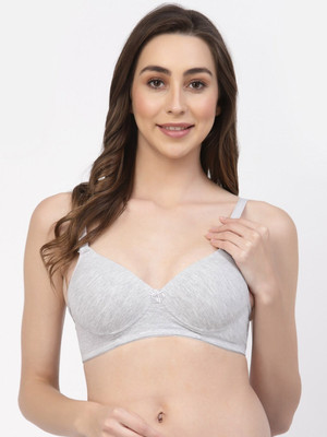 FiveFlag Women Push-up Lightly Padded Bra(Grey)