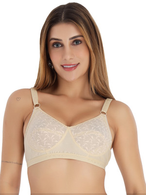 Selfcare Selfcare Womens Solid Self Design Net Non Padded Full Coverage Bra - SN3713 Women Everyday Lightly Padded Bra(Beige)