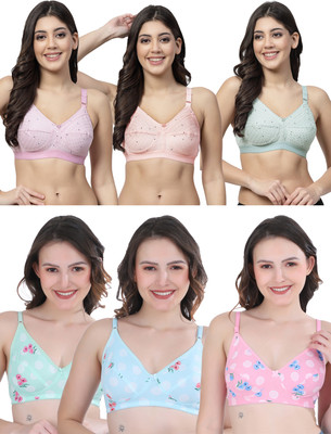 Docare MixPrint Women Everyday Non Padded Bra(Multicolor)