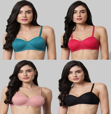 IMSA MODA Women Balconette Lightly Padded Bra(Multicolor)