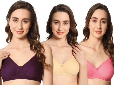 Makazio Women Everyday Non Padded Bra(Multicolor)