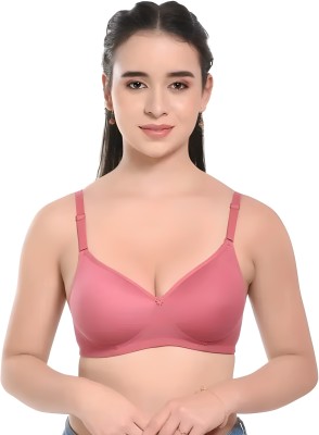 Women Meiertan Padded Bra Women Everyday Lightly Padded Bra(Pink)